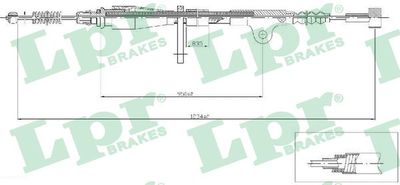 Cable Pull, parking brake LPR C0505B