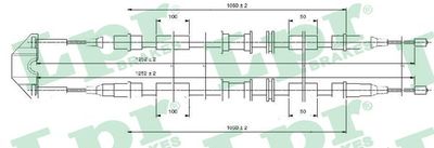 Cable Pull, parking brake LPR C0542B
