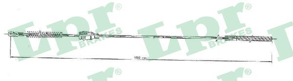 LPR C0548B Cable Pull, parking brake