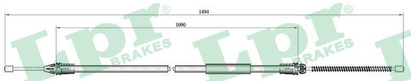 LPR C0718B Cable Pull, parking brake