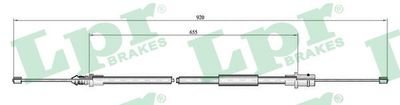 Cable Pull, parking brake LPR C0798B