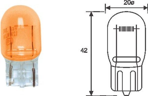 MAGNETI MARELLI 002052300000 Bulb, direction indicator
