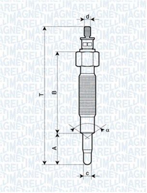 MAGNETI MARELLI 062900037304 Glow Plug