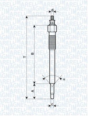 MAGNETI MARELLI 062900075304 Glow Plug