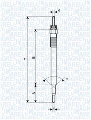 MAGNETI MARELLI 062900086304 Glow Plug