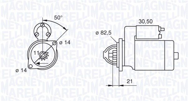MAGNETI MARELLI 063207138010 Starter