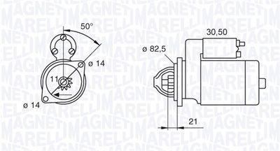 Starter MAGNETI MARELLI 063207138010