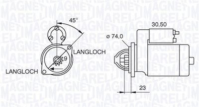 Starter MAGNETI MARELLI 063521070780