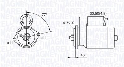 Starter MAGNETI MARELLI 063521230160