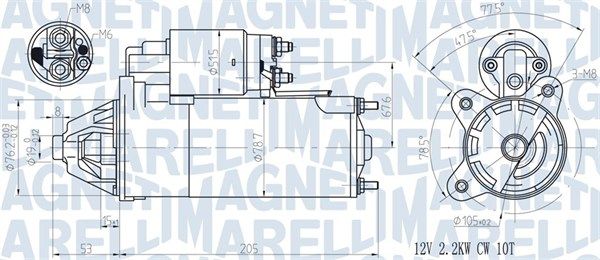 MAGNETI MARELLI 063720613010 Starter