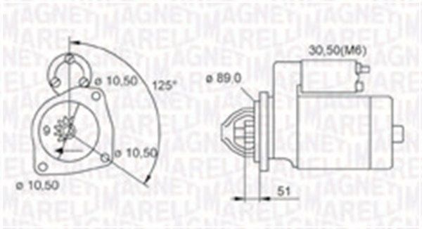 MAGNETI MARELLI 063721112010 Starter