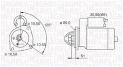 Starter MAGNETI MARELLI 063721112010