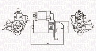 Starter MAGNETI MARELLI 063721254010
