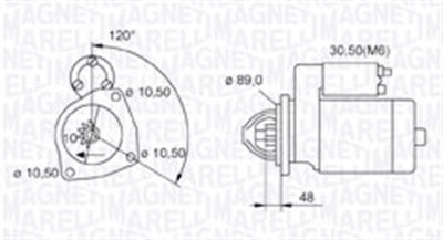 Starter MAGNETI MARELLI 063721268010