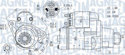 Starter MAGNETI MARELLI 063721306010