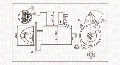 Starter MAGNETI MARELLI 063721410010