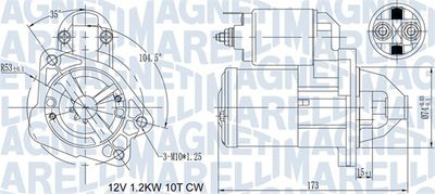 Starter MAGNETI MARELLI 063721469010