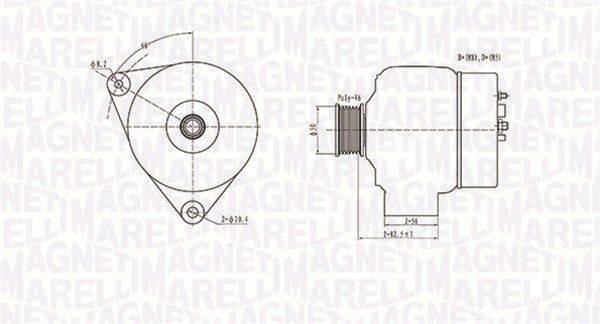 MAGNETI MARELLI 063731301010 Alternator