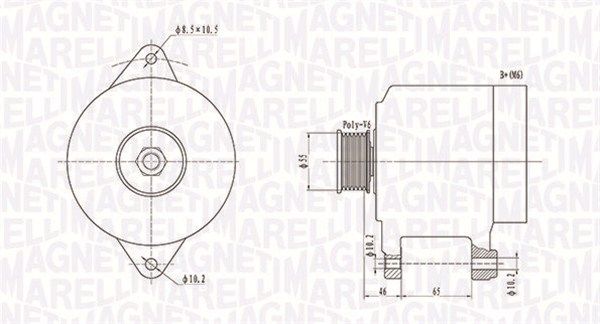 MAGNETI MARELLI 063731306010 Alternator