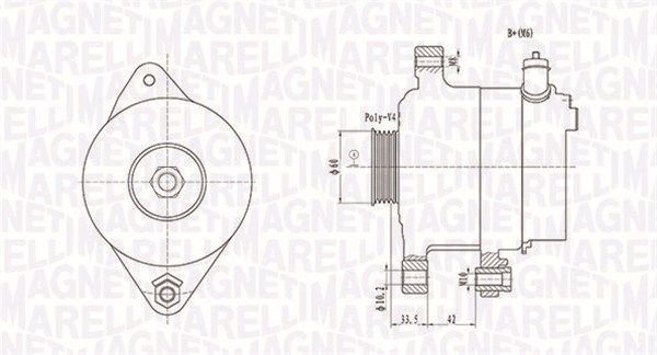 MAGNETI MARELLI 063731595010 Alternator