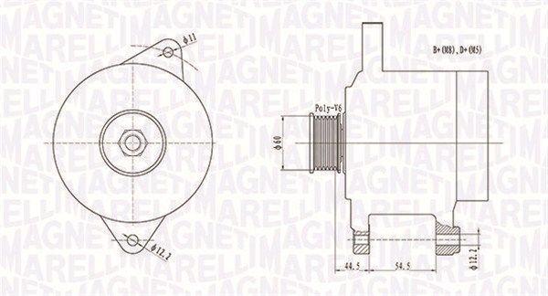 MAGNETI MARELLI 063731718010 Alternator