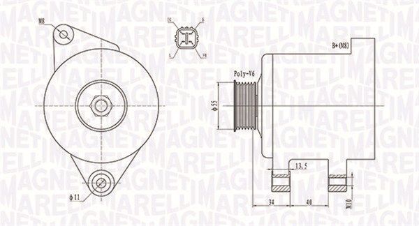 MAGNETI MARELLI 063731894010 Alternator