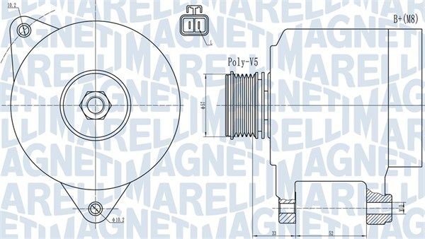 MAGNETI MARELLI 063731906010 Alternator