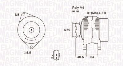 Alternator MAGNETI MARELLI 063731927010