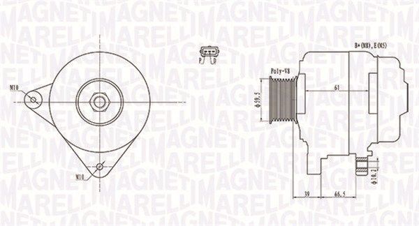 MAGNETI MARELLI 063731972010 Alternator