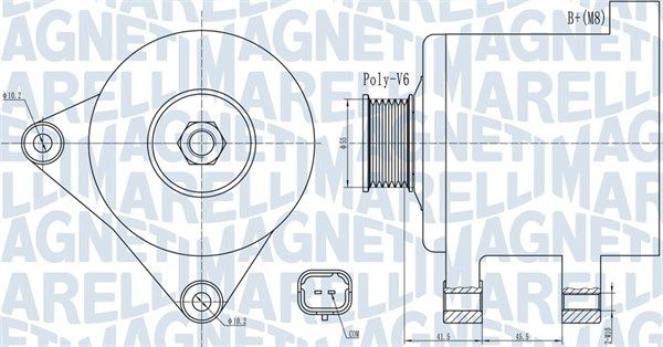 MAGNETI MARELLI 063732015010 Alternator
