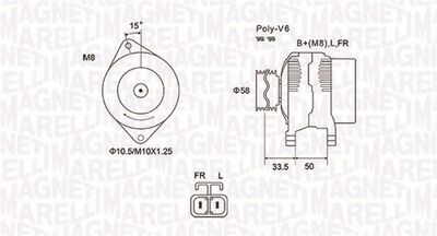 Alternator MAGNETI MARELLI 063732020010