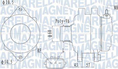 Alternator MAGNETI MARELLI 063732122010