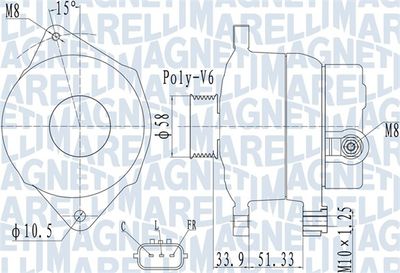 Alternator MAGNETI MARELLI 063732138010