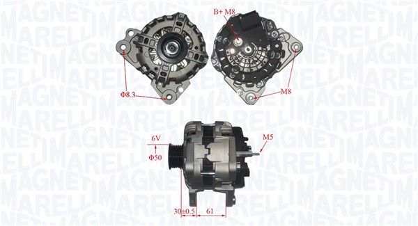 MAGNETI MARELLI 063735695010 Alternator