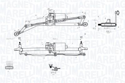 Window Cleaning System MAGNETI MARELLI 064012005011