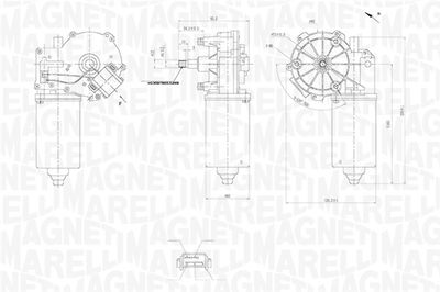 Wiper Motor MAGNETI MARELLI 064360700010