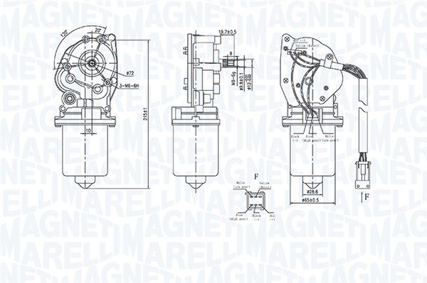 MAGNETI MARELLI 064361500010 Wiper Motor