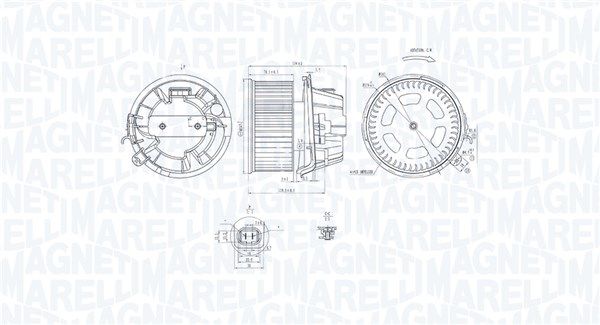 MAGNETI MARELLI 069412240010 Interior Blower