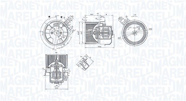 MAGNETI MARELLI 069412247010 Interior Blower