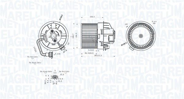 MAGNETI MARELLI 069412298010 Interior Blower