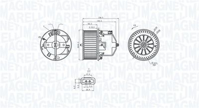 Interior Blower MAGNETI MARELLI 069412360010