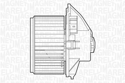 Interior Blower MAGNETI MARELLI 069412511010