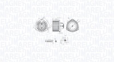 Interior Blower MAGNETI MARELLI 069412765010