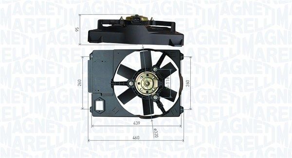 MAGNETI MARELLI 069422800010 Fan, engine cooling