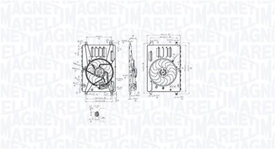 Fan, engine cooling MAGNETI MARELLI 069422857010