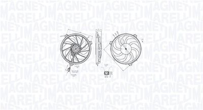 Fan, engine cooling MAGNETI MARELLI 069422865010