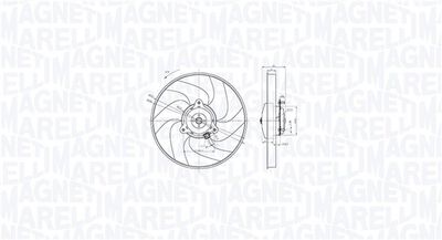 Fan, engine cooling MAGNETI MARELLI 069422866010