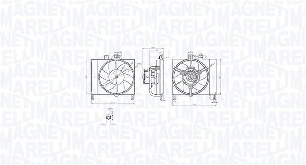 MAGNETI MARELLI 069422873010 Fan, engine cooling