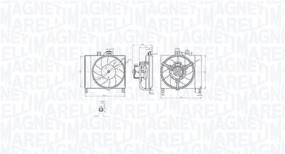 Fan, engine cooling MAGNETI MARELLI 069422873010