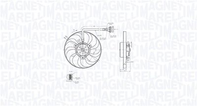 Fan, engine cooling MAGNETI MARELLI 069422876010